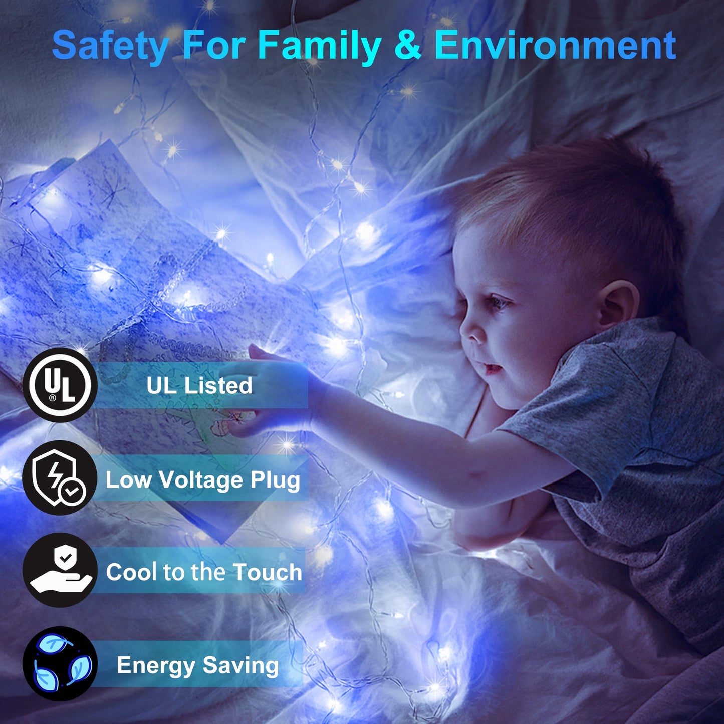 1500Led Christmas Lights Outdoor Use  470Ft 12 Modes Blue And Cool White Led String Lights With Timer Dimmable  Waterproof Christmas Tree Lights For Xmas Patio Yard Fence Balcony Garden Decor