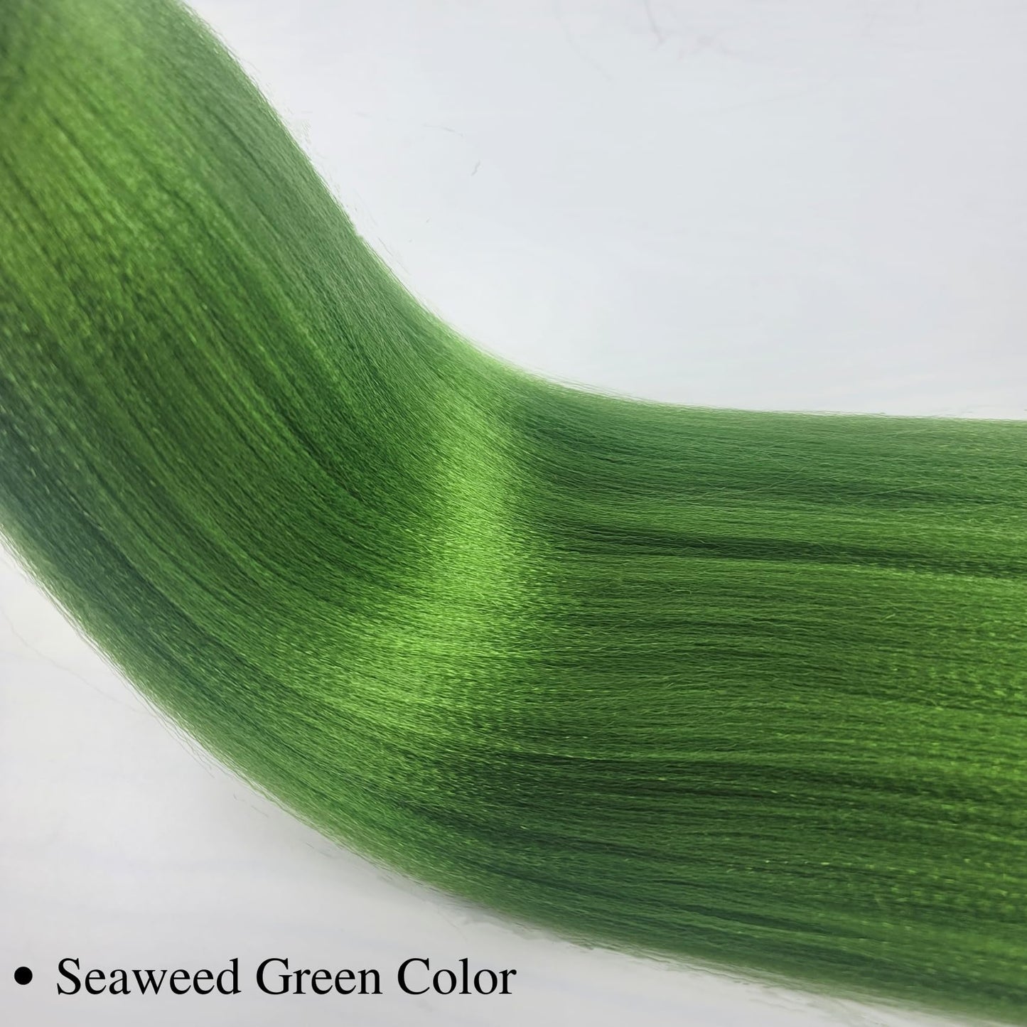 Gozill Braiding Hair Pre stretched Seaweed Green Prestretched Hypoallergenic Braiding Hair Knotless Ez Braid Itch Free Long Synt