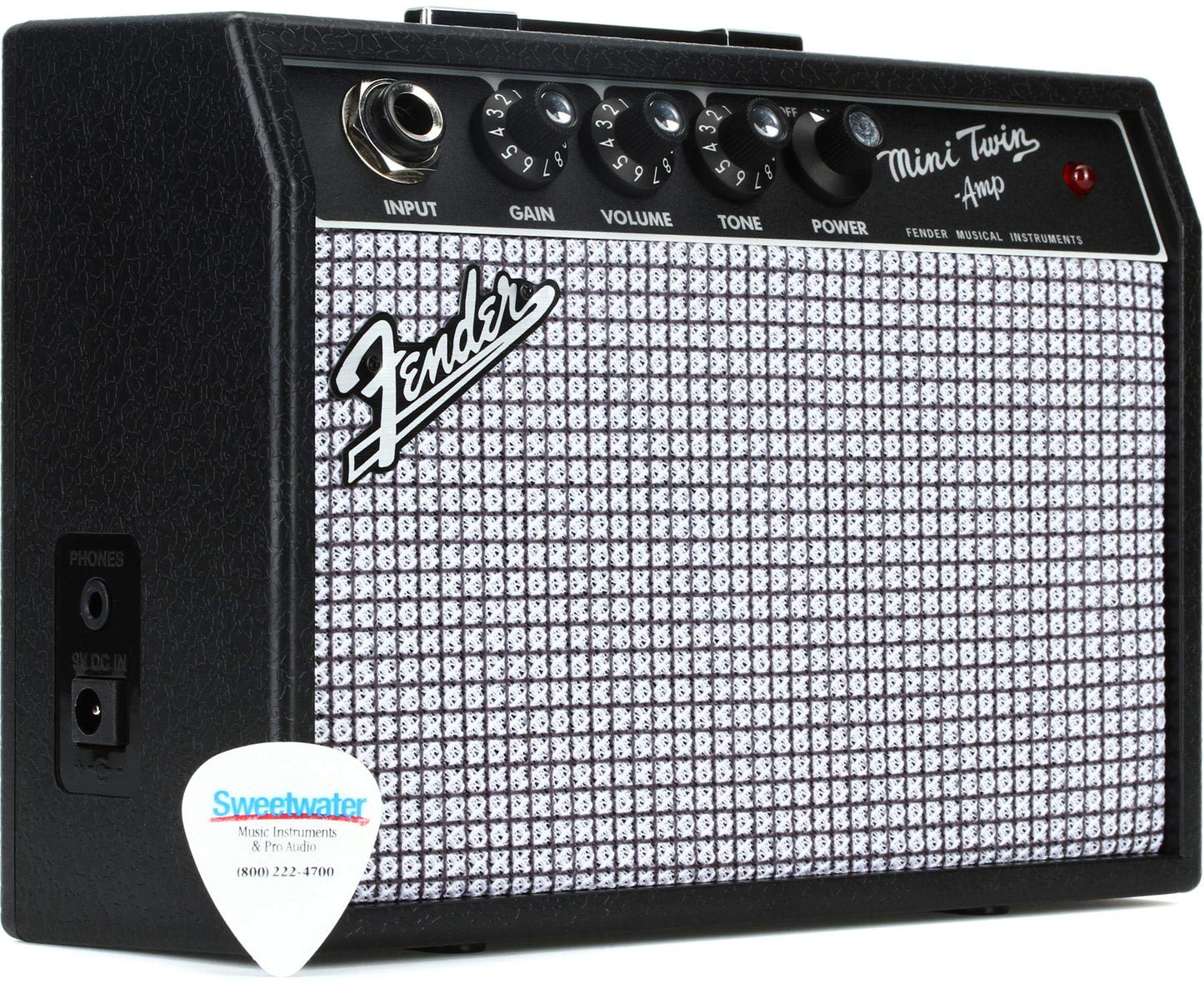 Fender Mini 65 Twin-Amp Electric Guitar Amplifier, Black, With 2-Year Warranty