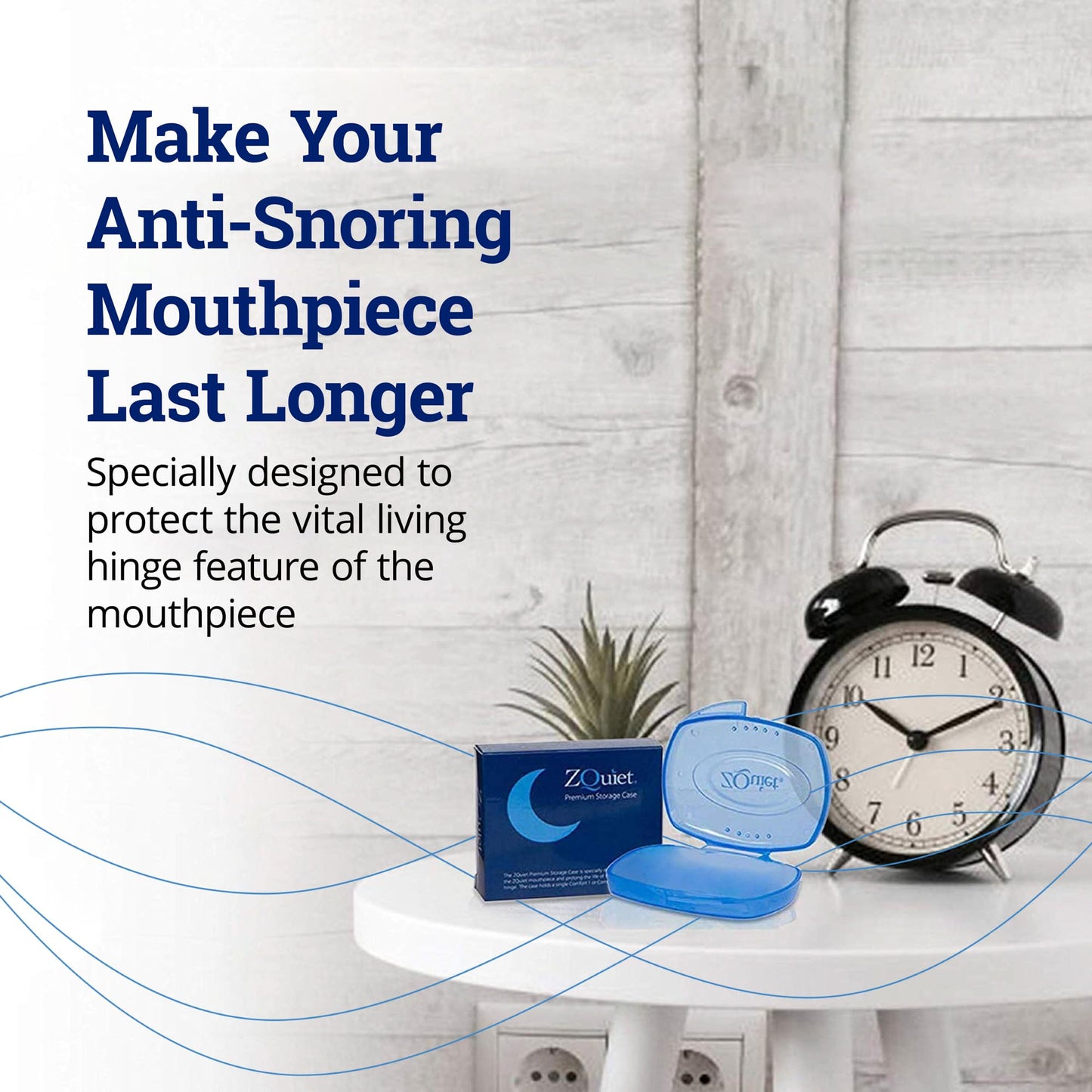 ZQUIET Premium Storage Case for ZQuiet Anti-Snoring Mouthpiece (Device NOT Included) – Durable, Protective, Ventilated, and Convenient for Everyday Storage and Travel