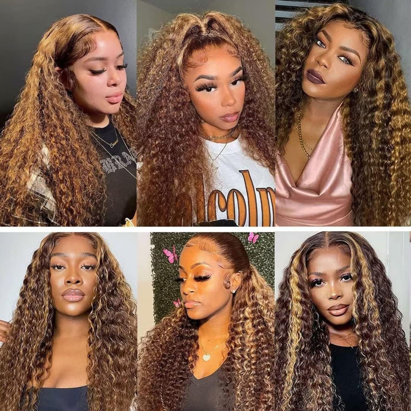 Peenoll Highlight Dark Brown Chocolate P4/30 13X6 Human Hair Lace Frontal Wig Glueless Wigs Human Hair Pre Plucked Pre Cut Lace