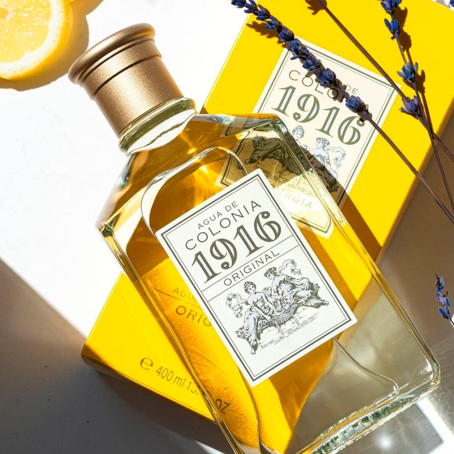 1916 - Original 400 ml, Perfume Hombre y Mujer, Colonia 1916 Original, Perfumada y sin Pulverizador, Eau de Toilette Masculina,