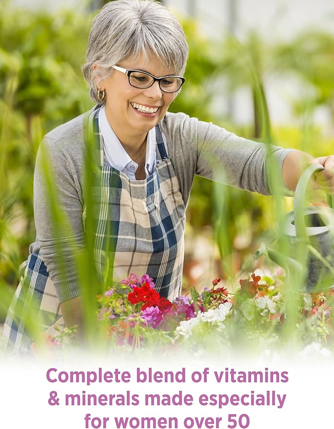 Nature's Truth Women's 50+ Multivitamin Caplets | 100 Count | with Vitamin A, C, D, E and Zinc | Non-GMO & Gluten Free Supplement