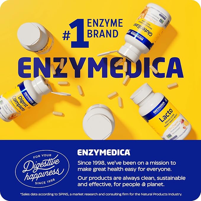 Enzymedica, Natto-K, Nattokinase Supplement, Promotes Heart Health & Circulation, 30 Count