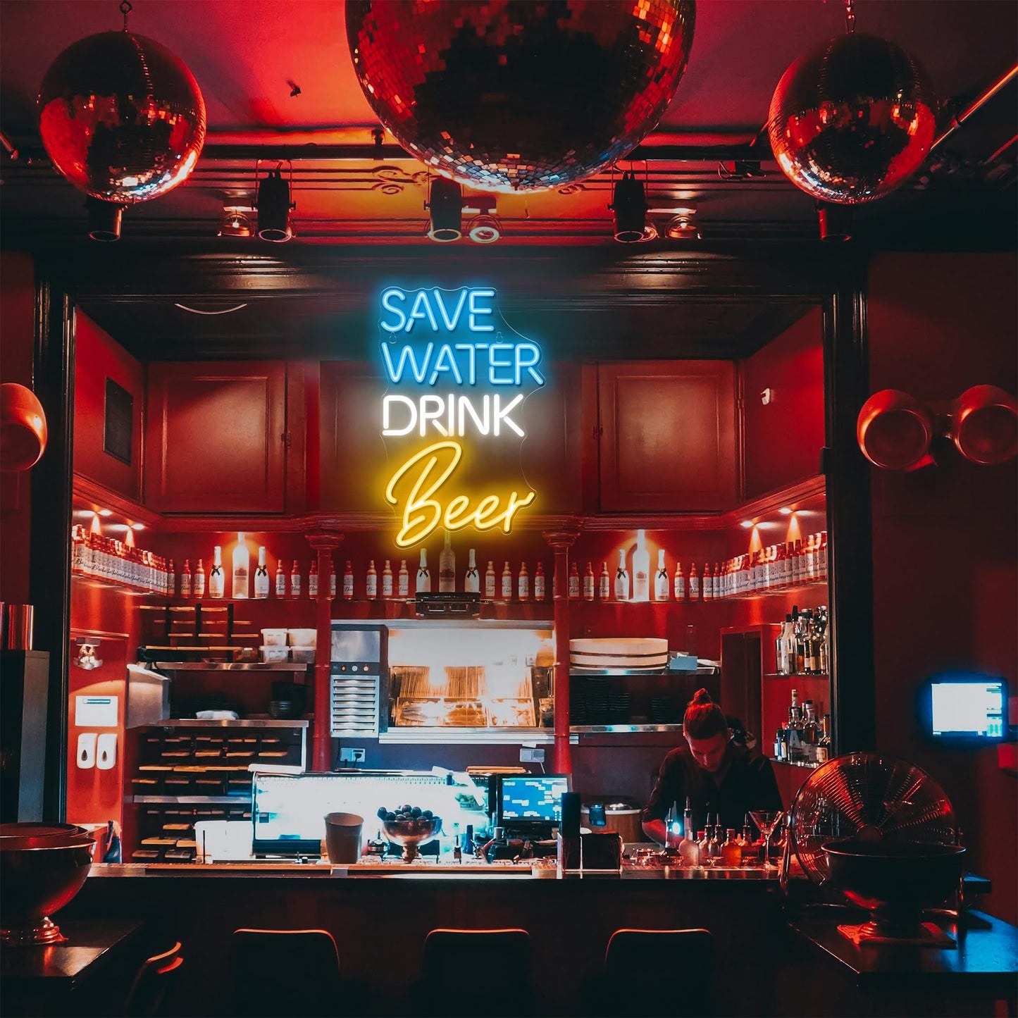 Kavaas Save Water Drink malt-inspired Neon Sign  Neon malt-inspired Signs For Man Cave  Home Bar  Pub  Wall Decor - Best Gifts For malt-inspired Lovers  Birthday  Christmas