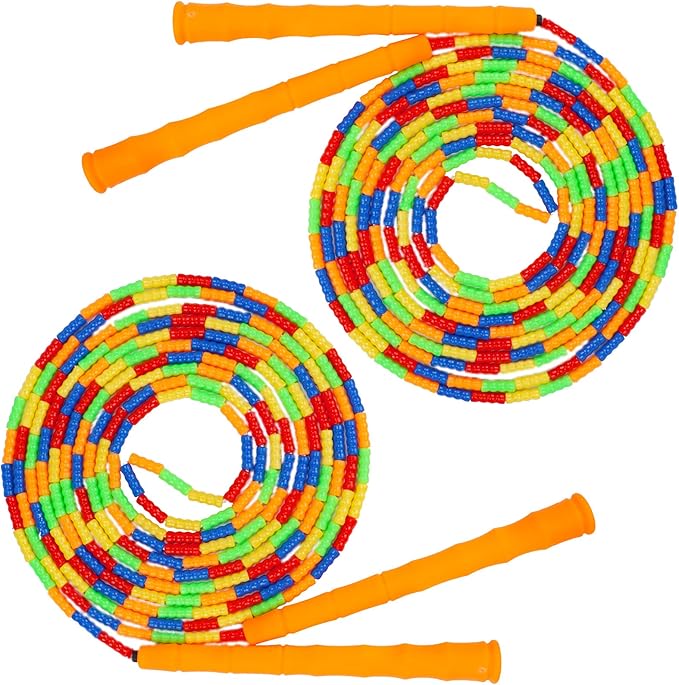Supertrip Double Dutch Jump Rope Soft Beaded Jump Rope Long Jump Rope 16 FT, Jump Ropes For Women Adult Kids Adjustable Sk...