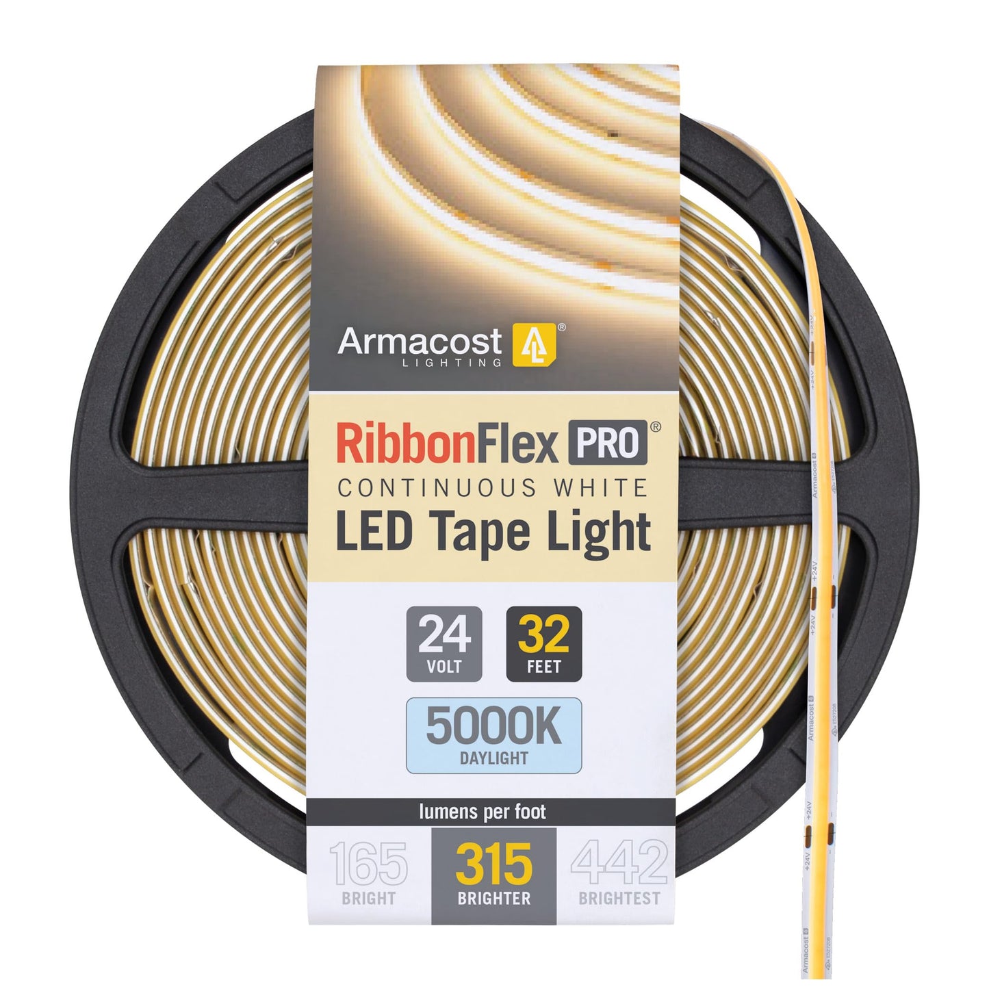 Armacost Lighting Ribbonflex Pro Cob  24V  5000K  315 Lumens/Ft  Ip20  10M 172450