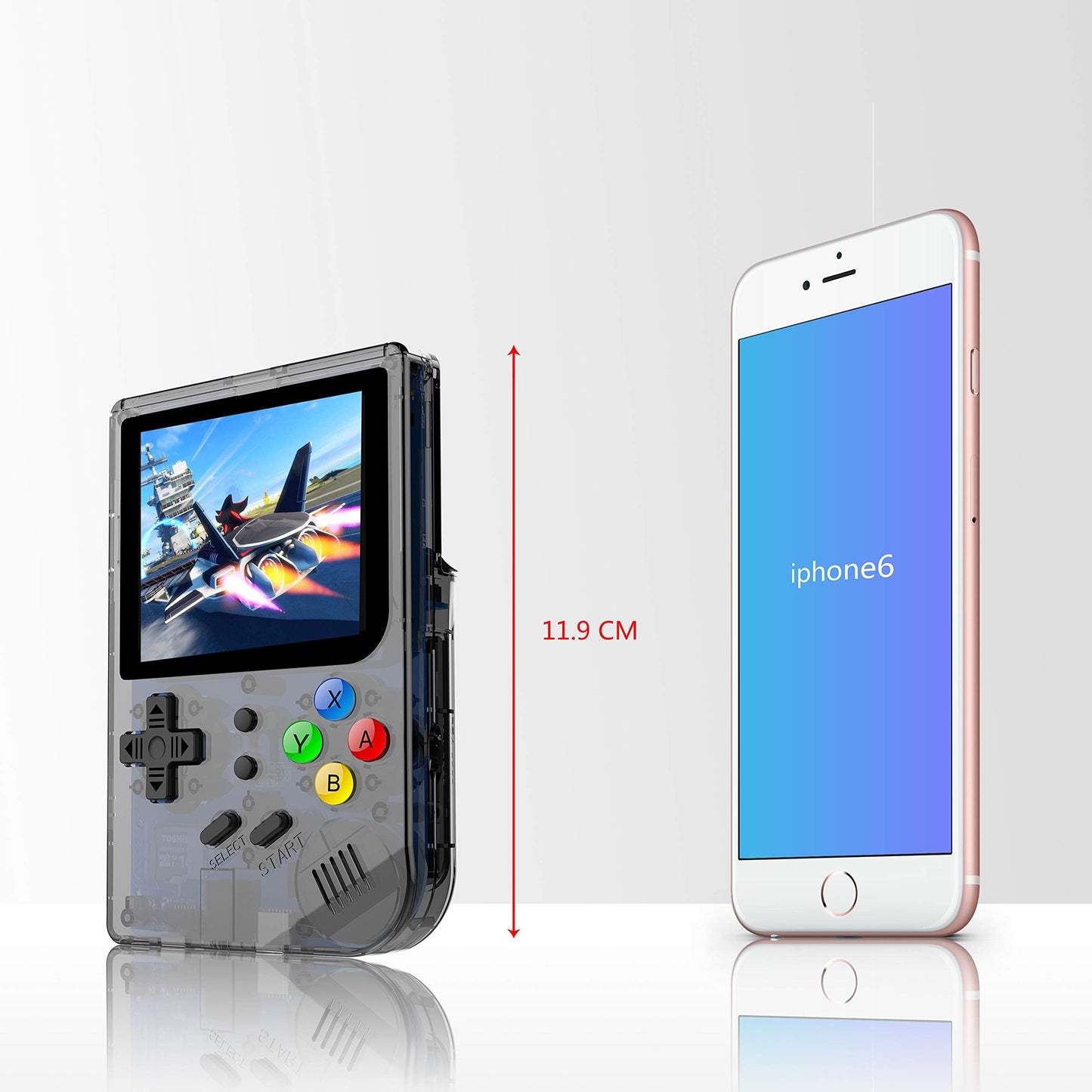 RG300 Handheld Game Console, Retro Game Console with 64G TF Card Built in 5000 Classic Games, Portable Game Console 3 inch Full View IPS Screen
