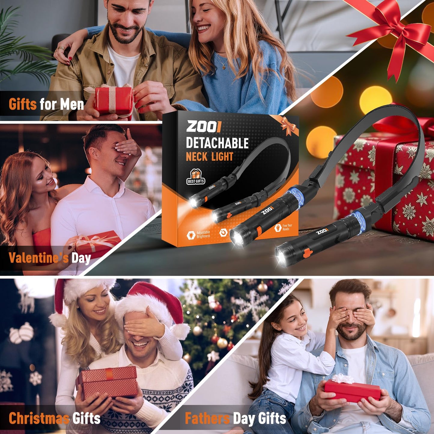 Zooi Stocking Stuffers For Men mature-themeds Him  Christmas Mens Gifts For Men Dad  Neck Reading Light  Mens Stocking Stuffers  Dad Gifts For Him  White Elephant Gift For mature-themeds  Cool Gadgets Stuff