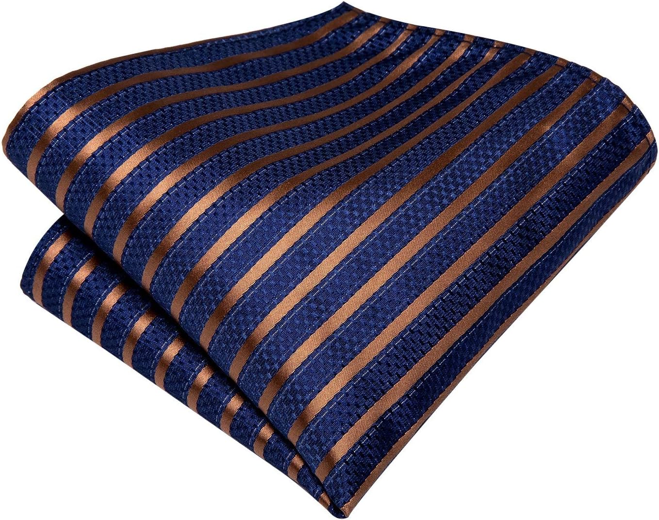 Dubulle Mens Paisley Striped Tie WOVEN Necktie for Men and Handkerchief Cufflinks Set Wedding Formal Business