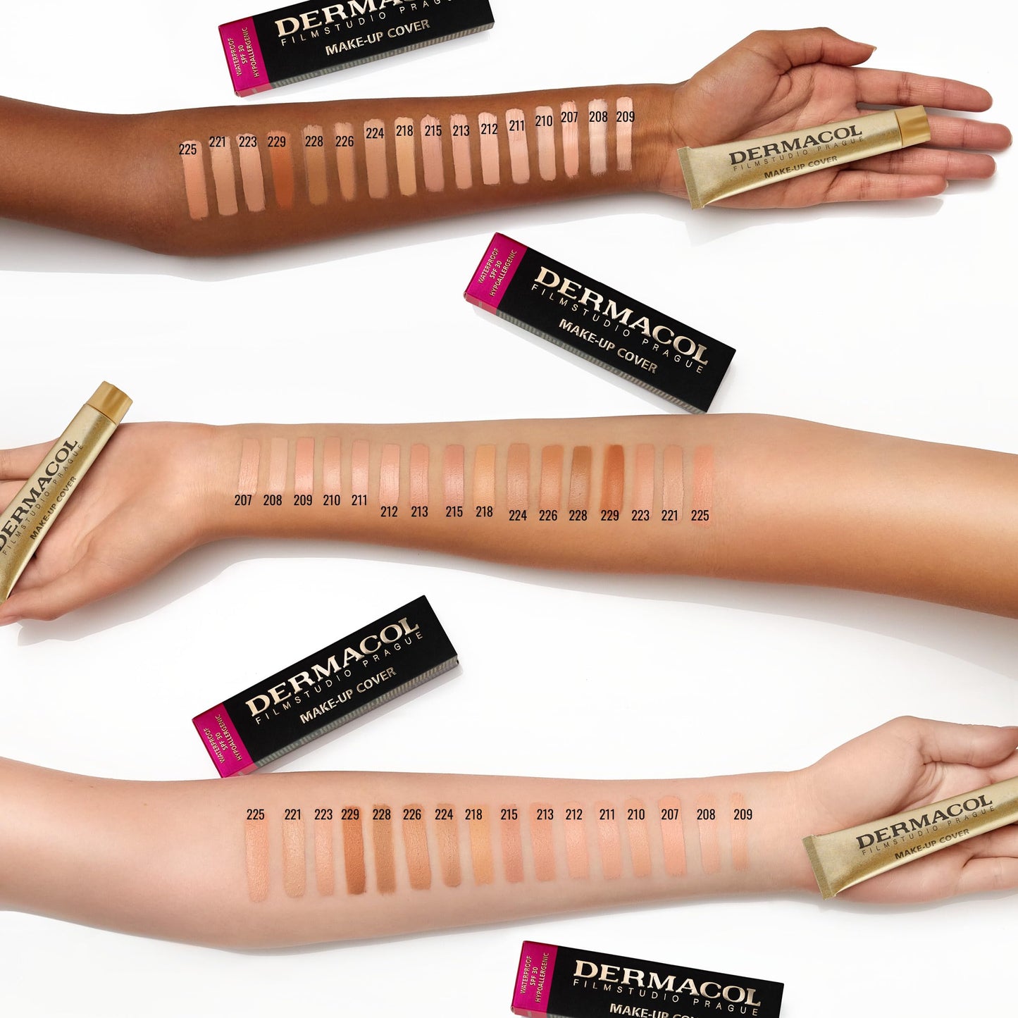 Dermacol Make-up Cover - Waterproof Hypoallergenic Foundation 30g 100% Original Guaranteed from Authorized Stockists Shade 210
