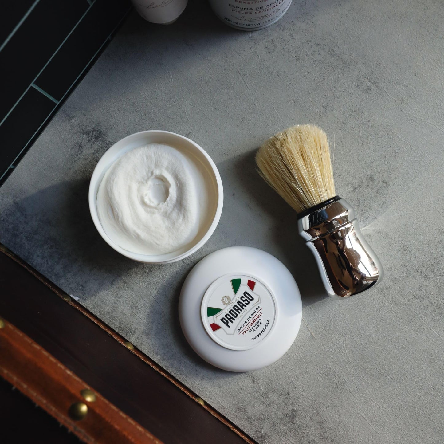 Proraso Shaving Soap in a Bowl, Sensitive Skin, 5.2 Oz