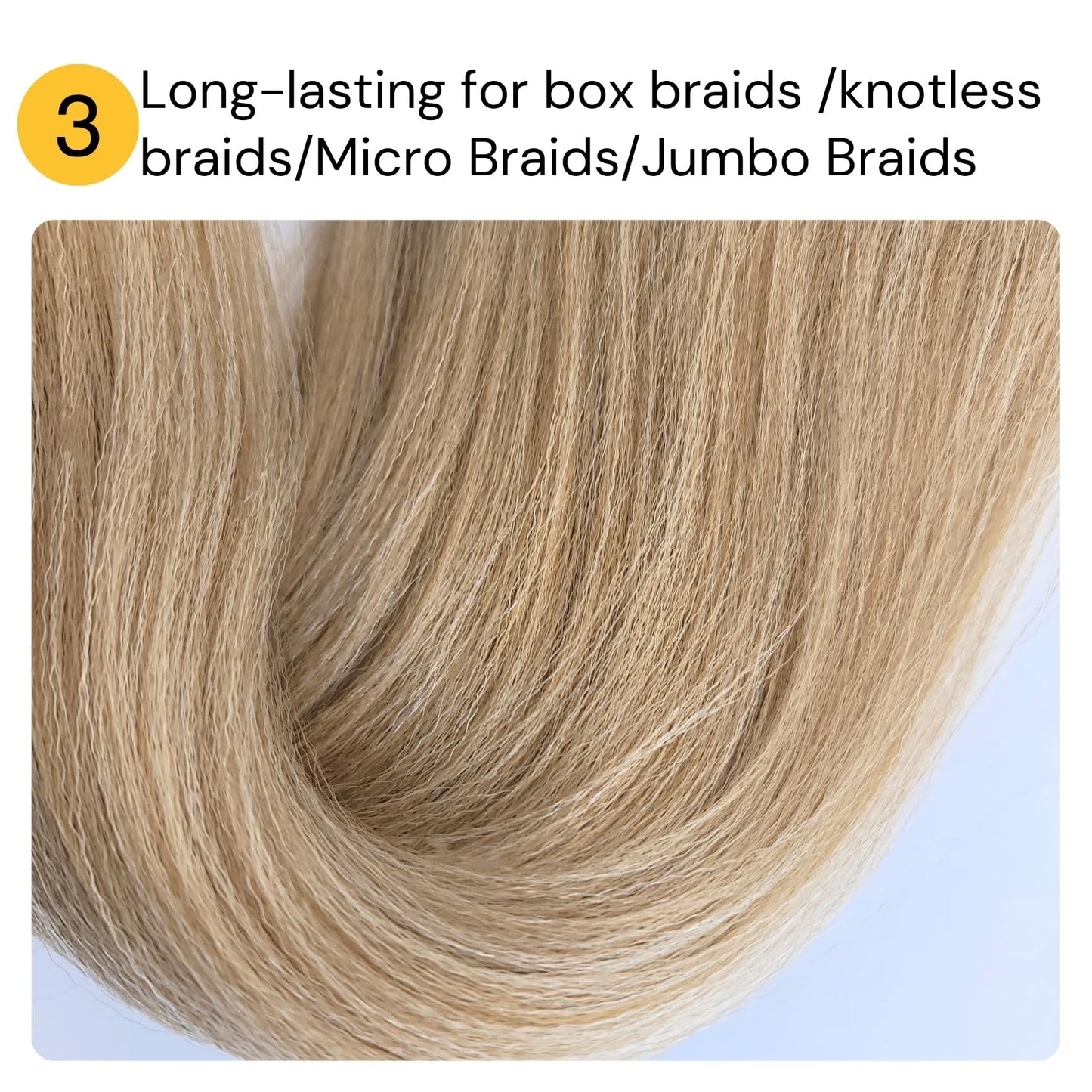 Brown Blonde Braiding Hair Pre stretched Box Braiding Hair Extensions Feed in Braids 26 inch