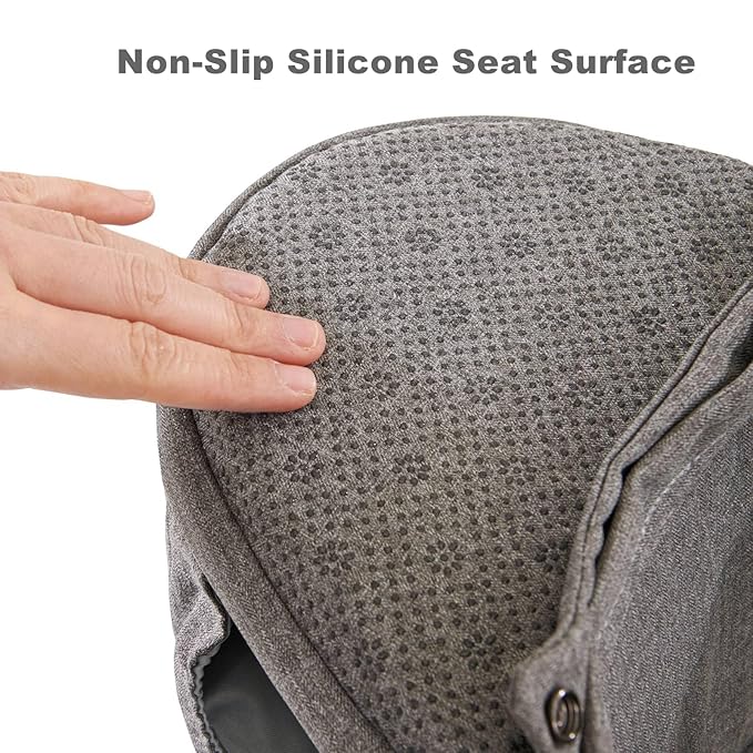 SUNVENO 3 in 1 Ergonomic Baby Carrier with Hip Seat for Newborns and Toddlers, Supports 20 lbs and Up, Waist and Back Relief with Large Weight Capacity for All Season Use, Grey