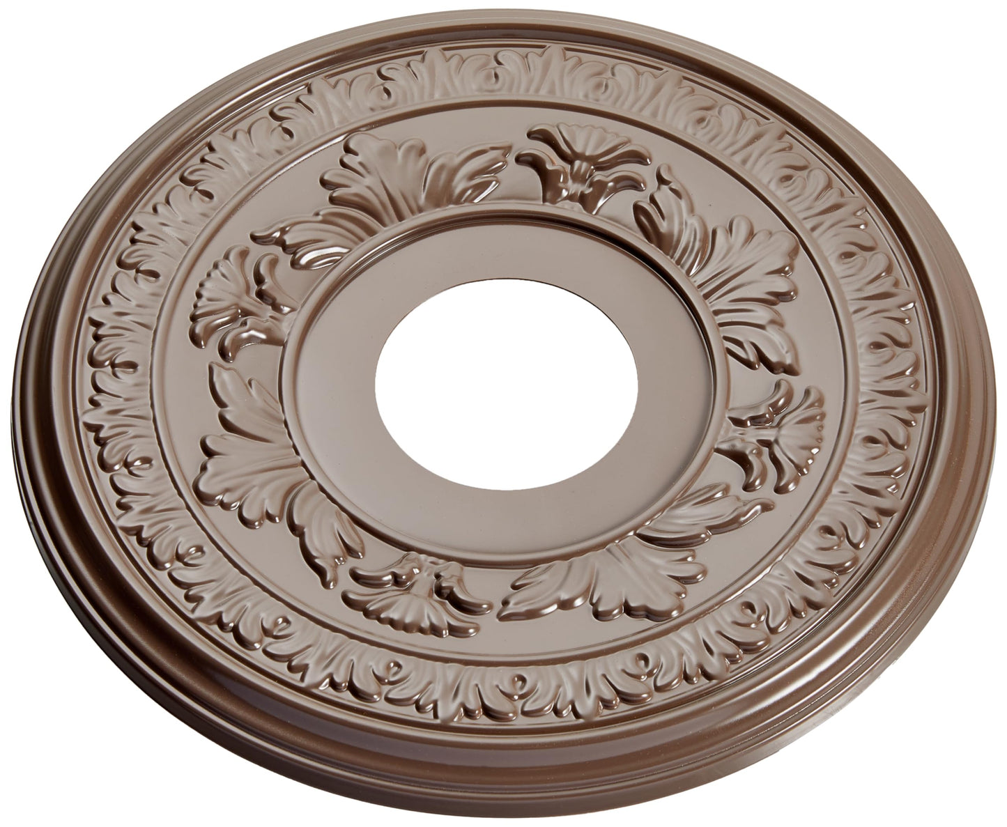 Ekena Millwork 13Od X 3 1/2Id X 3/4P Baltimore Thermoformed Pvc Ceiling Medallion (Fits Canopies Up To 5 1/4), Ultracover Satin