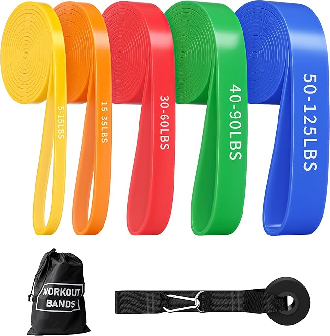 Resistance Bands, Pull Up Bands, Pull Up Assistance Bands Set for Men & Women, Exercise Workout Bands for Working Out, Bod...