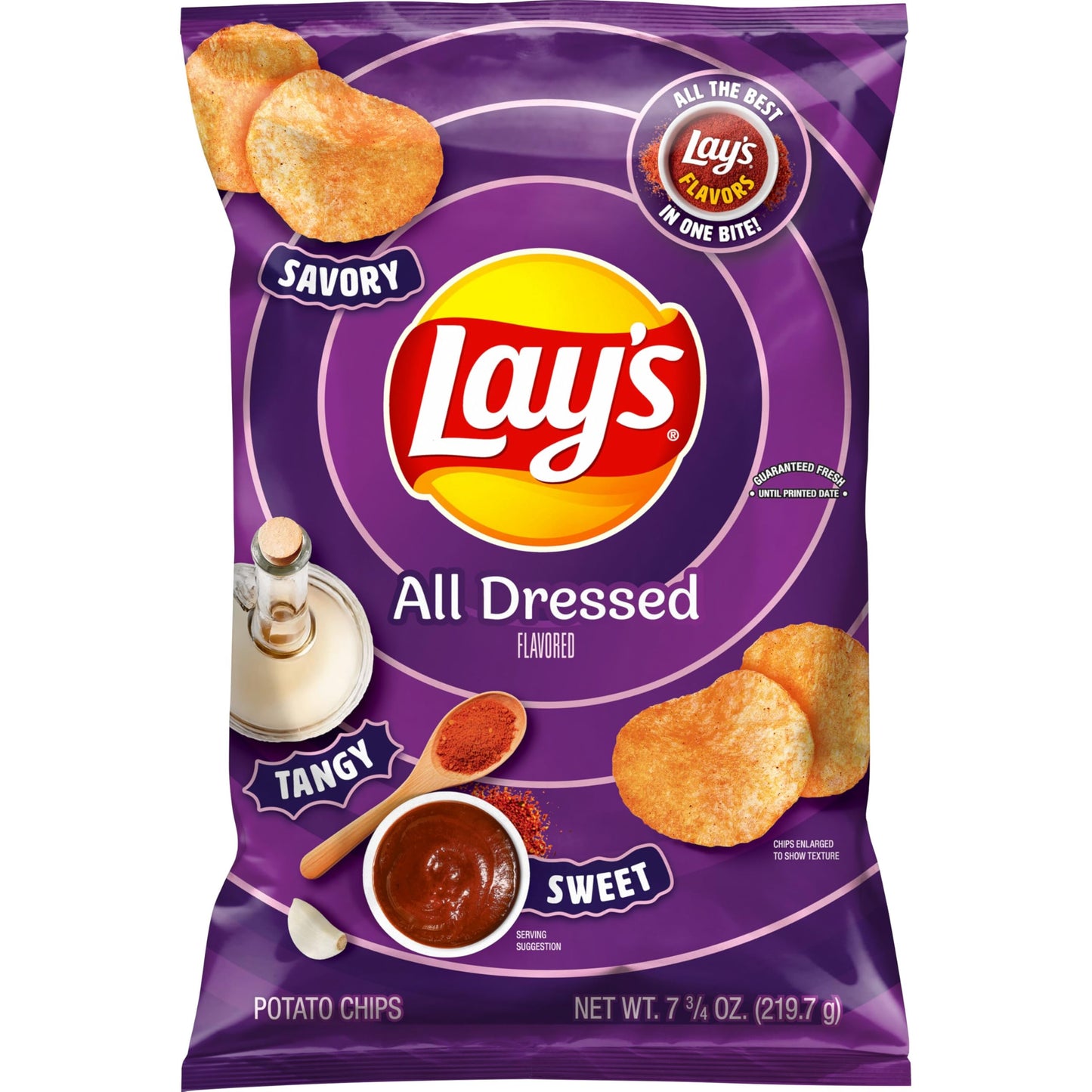 Lays Potato Chips, All Dressed, 7.75 oz Bag