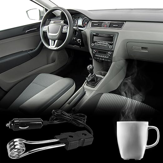24V Portable Car Immersion Heater Auto Cup Mug Water Heater Kettle Tea Coffee Warmer Soup Drinks Electric Heater