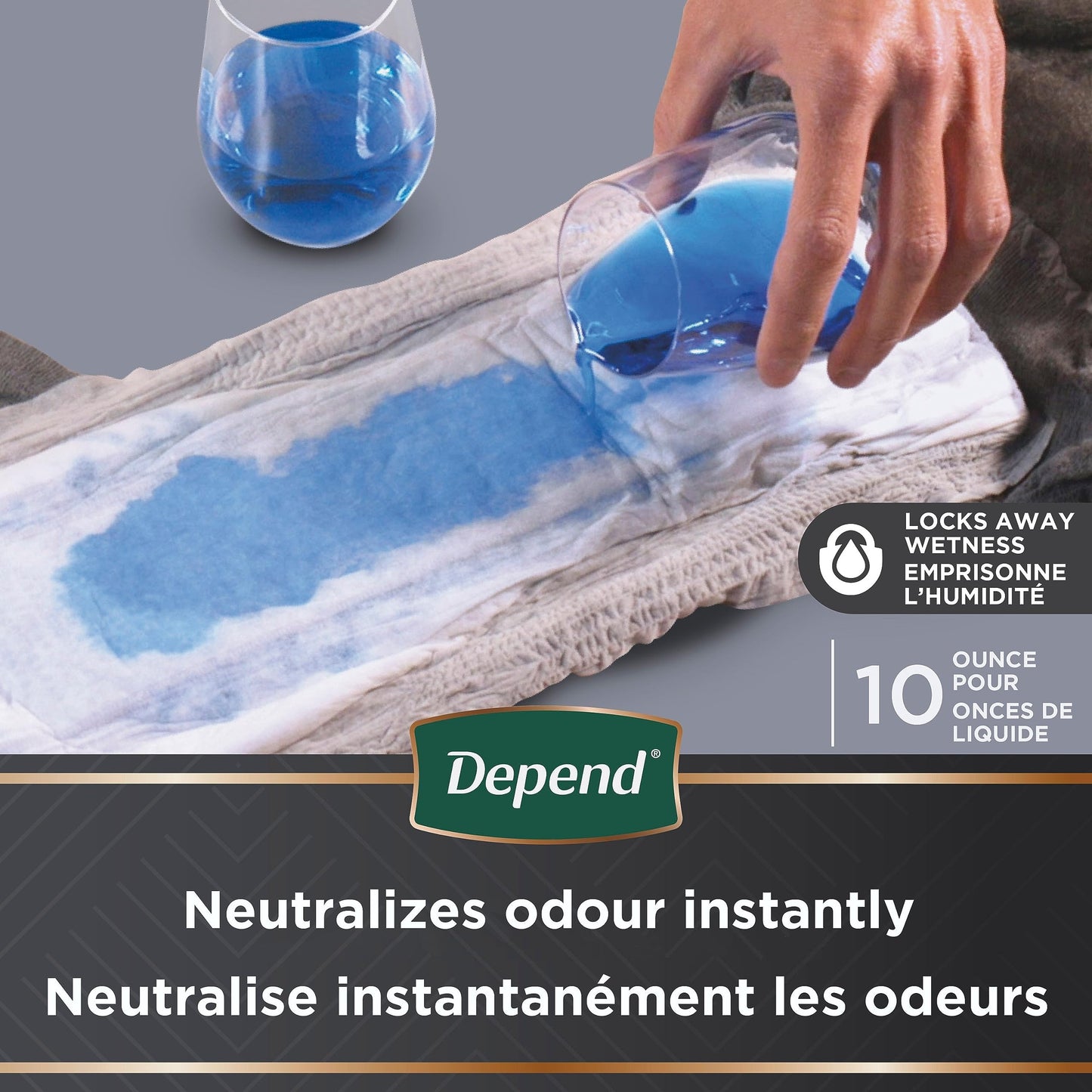 Depend Real Fit Incontinence Underwear for Men with Maximum Absorbency, Large/X-Large, 12 Count