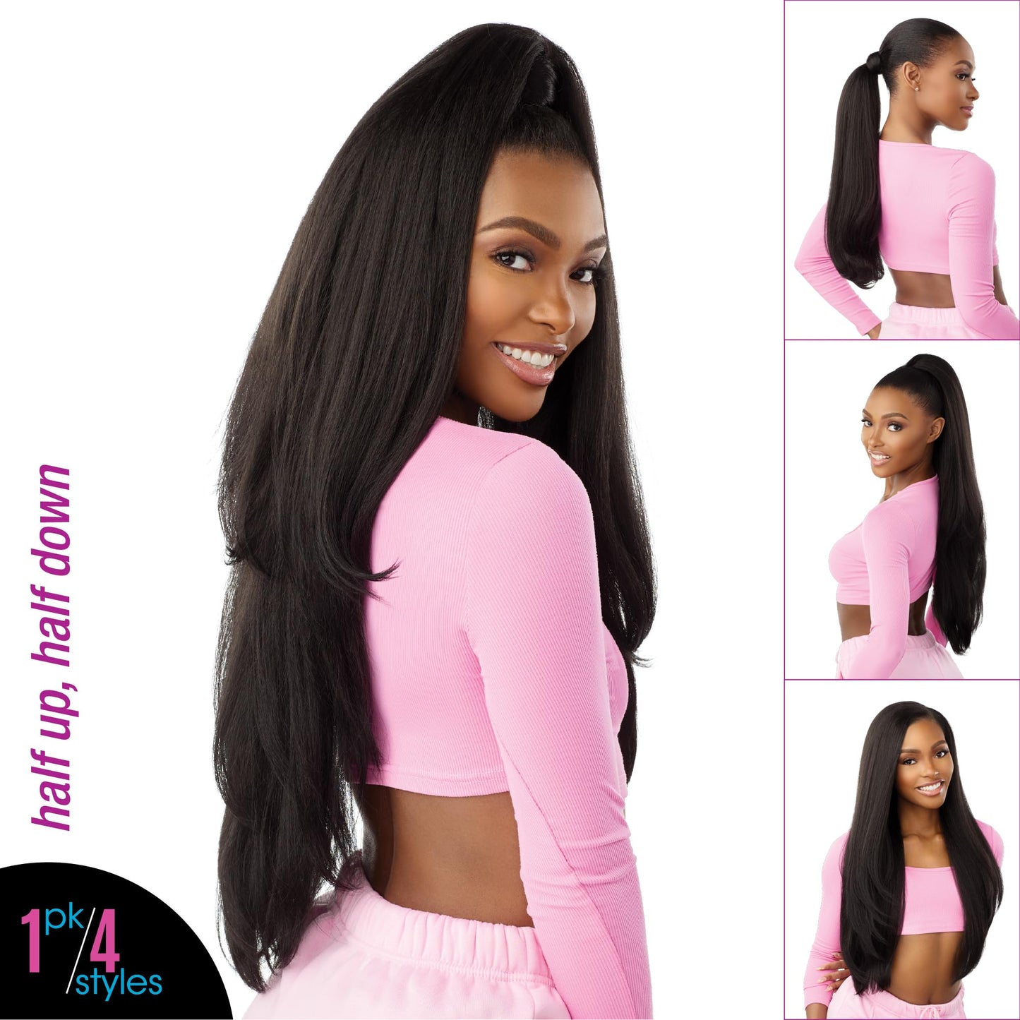 Sensationnel Instant Updown Halfwig Pony - Iud 21 4 Style in 1 Half Wig And Pony Drawstring (BALAYAGESUNKISSED)