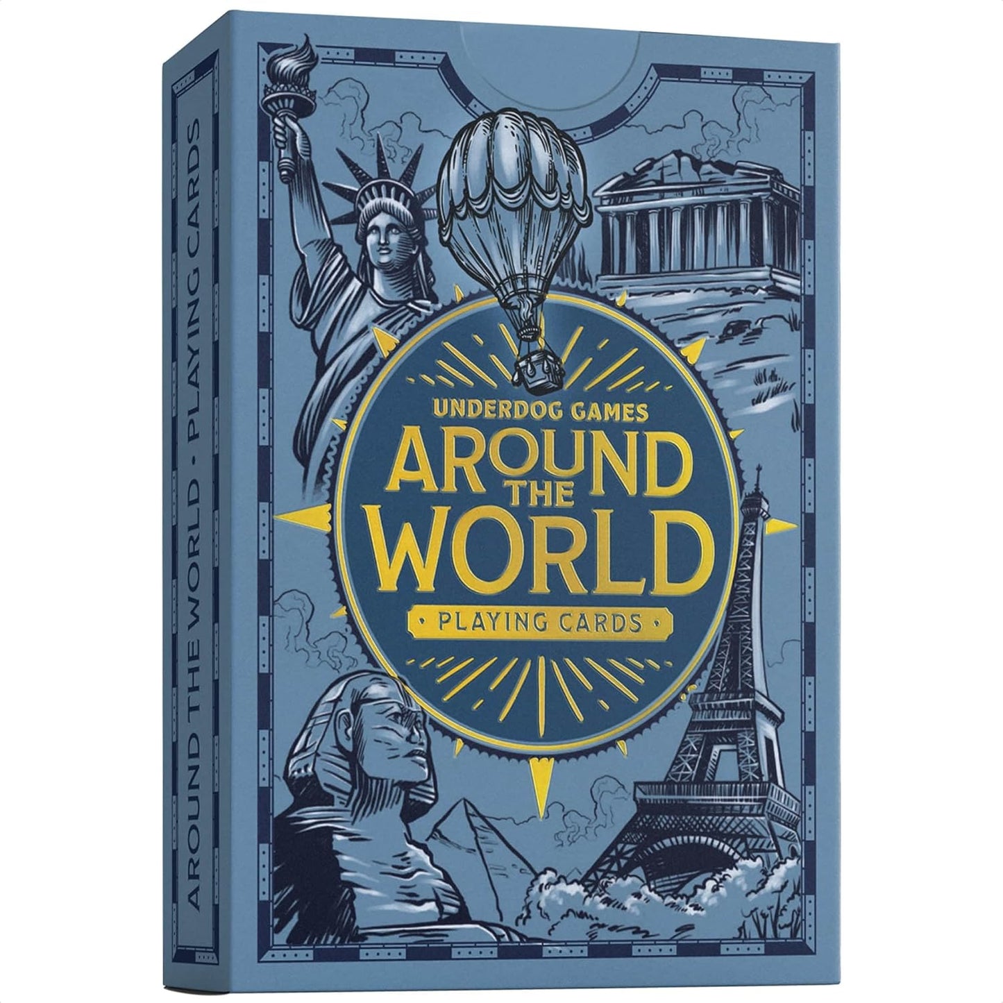 Underdog Games Around The World Themed Playing Cards | 52 Pieces of Stunning Custom Art | Unique Destination on Every Card