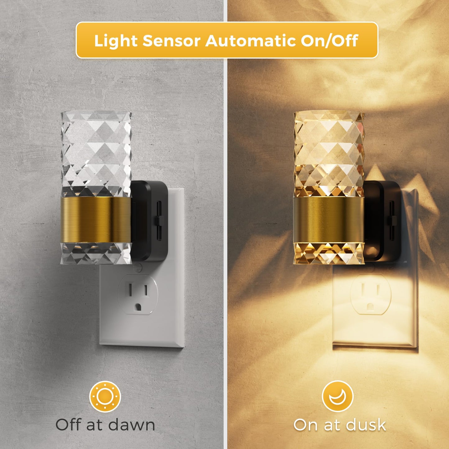 L Lohas Led Night Light  Modern Night Lights Plug Into Wall  2 Pack 3000K Soft Warm 0-100Lm Adjustable Nightlights Automatic Nightlights Plug In With Dusk To Dawn Sensor For Room Bathroom Hallway