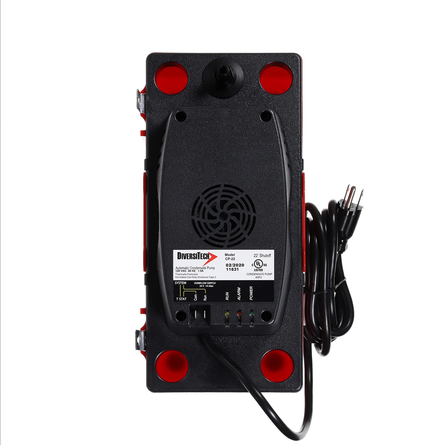 Diversitech ULTRACP-22 Ultra Series Automatic Condensate Pump for HVAC/R Equipment, Condensate Removal Pump with Removable Check Valve, 120V, 22' Lift