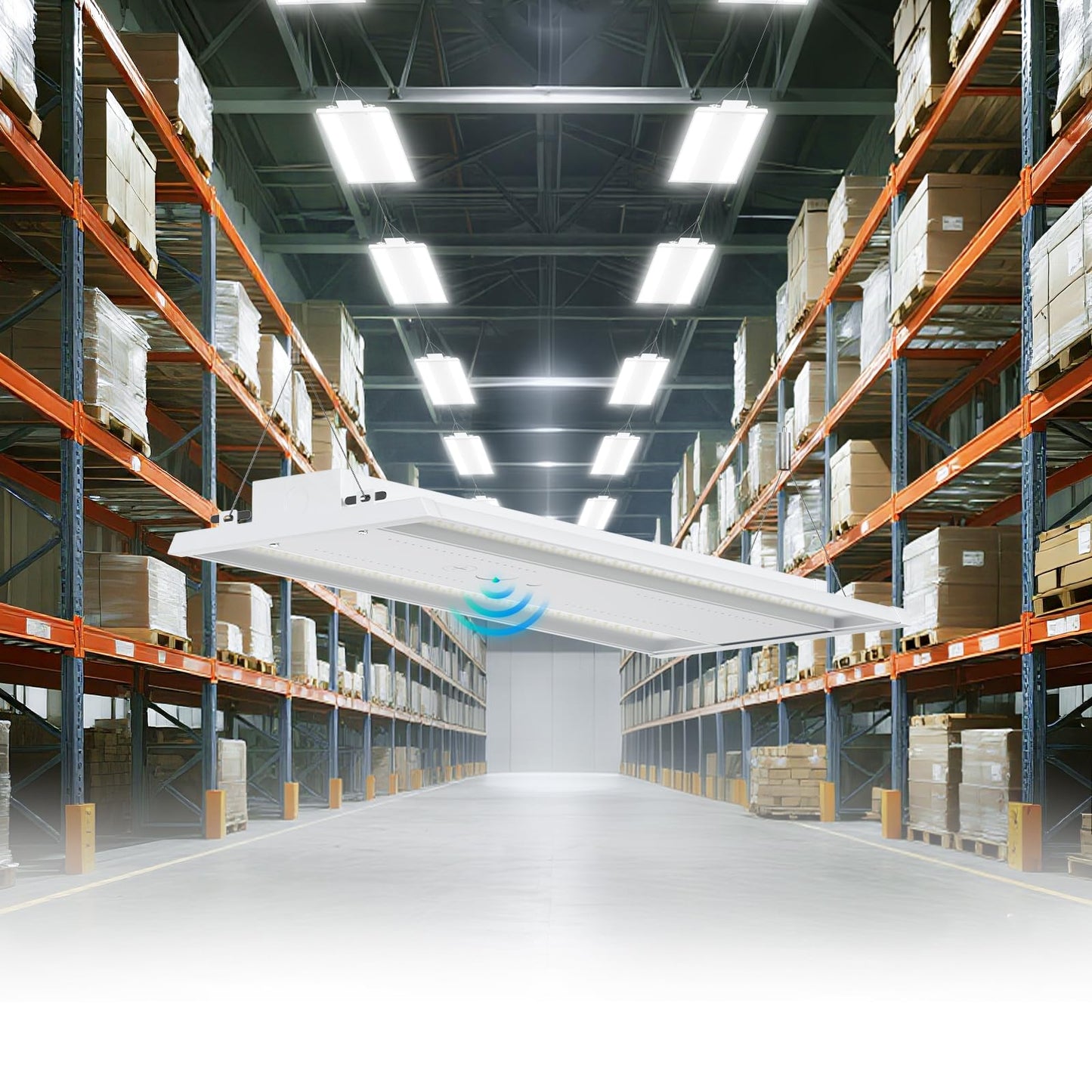 Yxl 210W 8 Pack Led Linear High Bay Shop Light  Larger Central Lighting Area  31500Lm  120-277V  0-10V  5000K  Commercial Linear High Bay Led Shop Lights For Warehouse Industrial Workshops  Ul