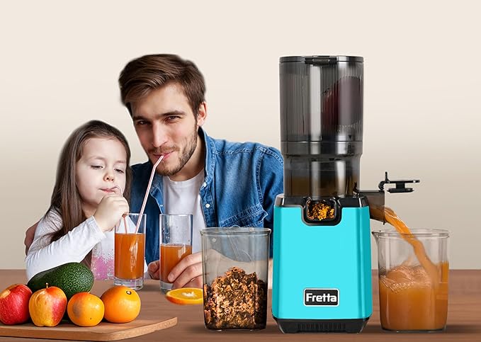 Fretta Juicer Machine, 5.3'' Wide Feed Chute Juicer Machines