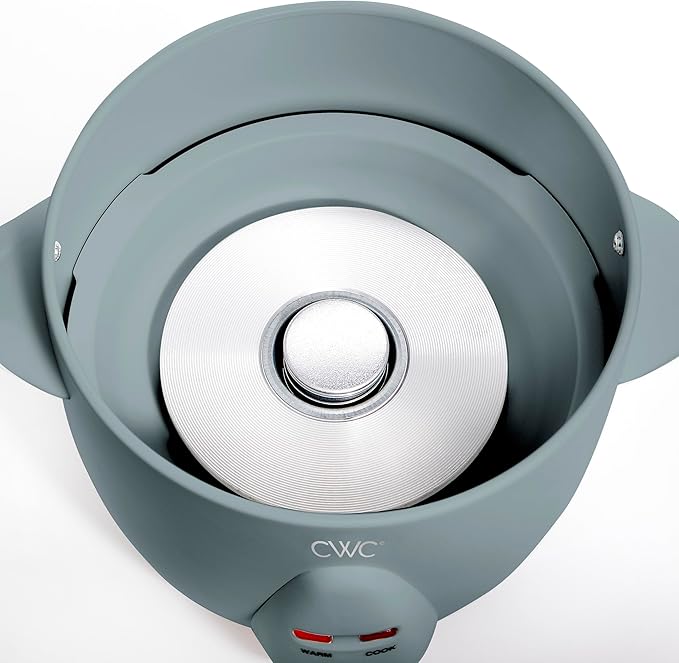 COOK WITH COLOR 6 Cup Rice Cooker 300W - Effortless Cooking and Perfectly, Cooks 3 Cups of Raw Rice for 6 Cups of Cooked Rice, Slate Blue
