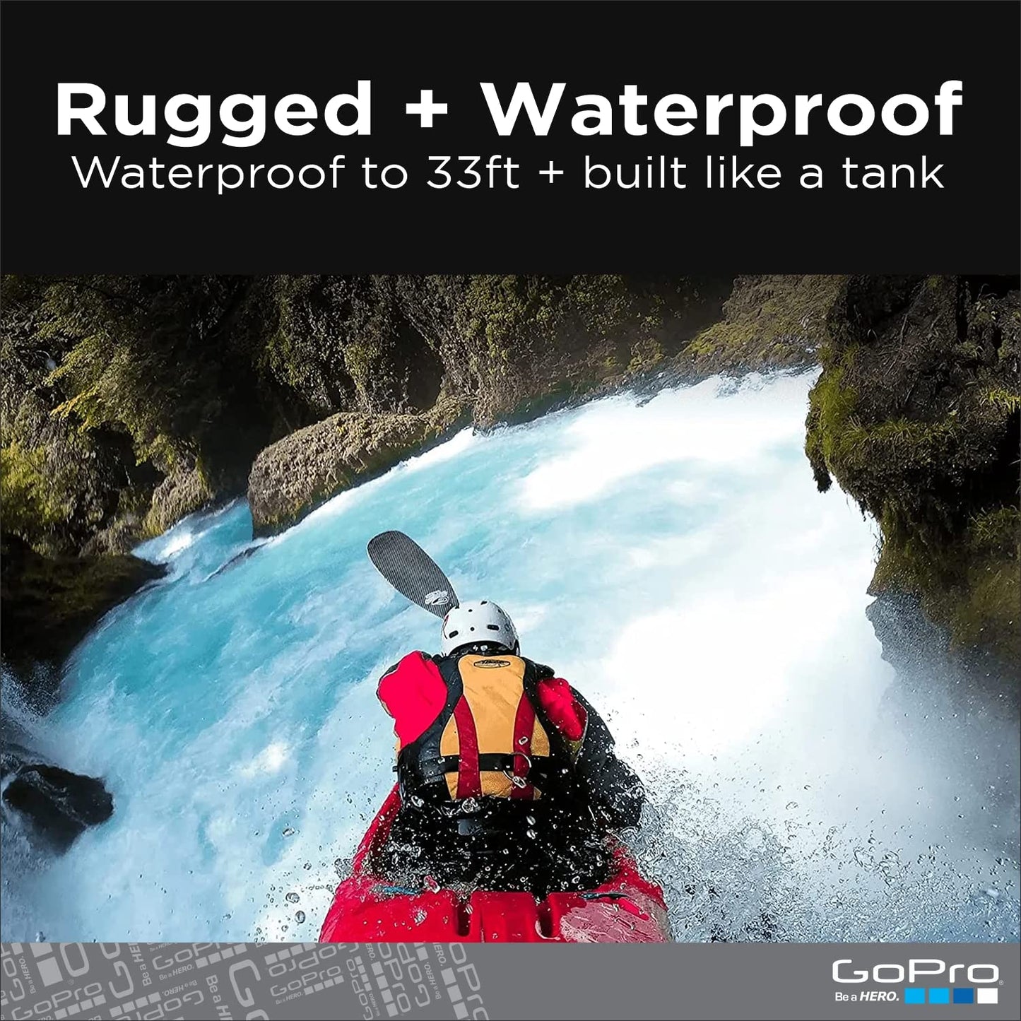 GoPro HERO9 Black Action Camera - 5K Ultra HD, 20MP, Waterproof, Front LCD, Touch Screen, Model CHDNH-B32