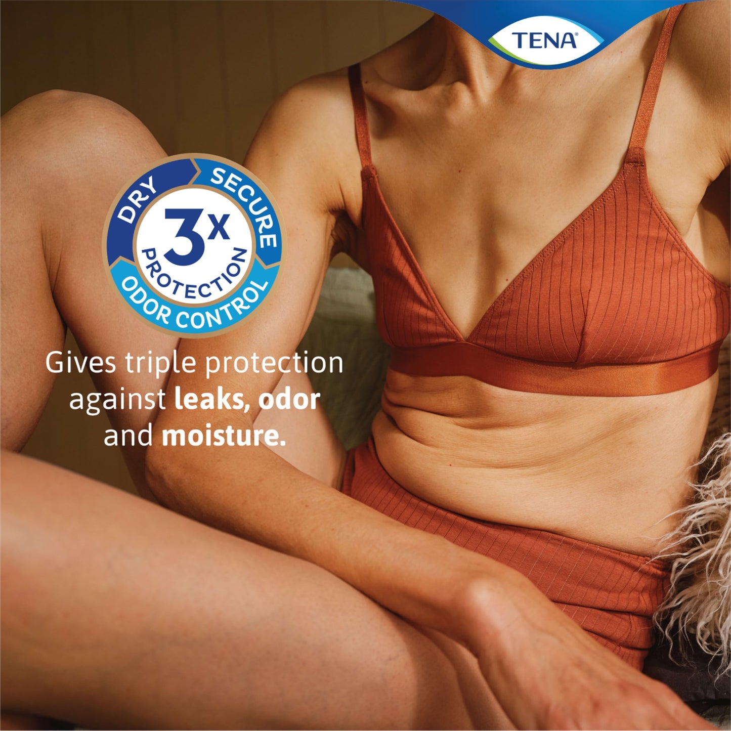 TENA Sensitive Care Extra Coverage Moderate Absorbency Incontinence Bladder Control Pad, 180 count