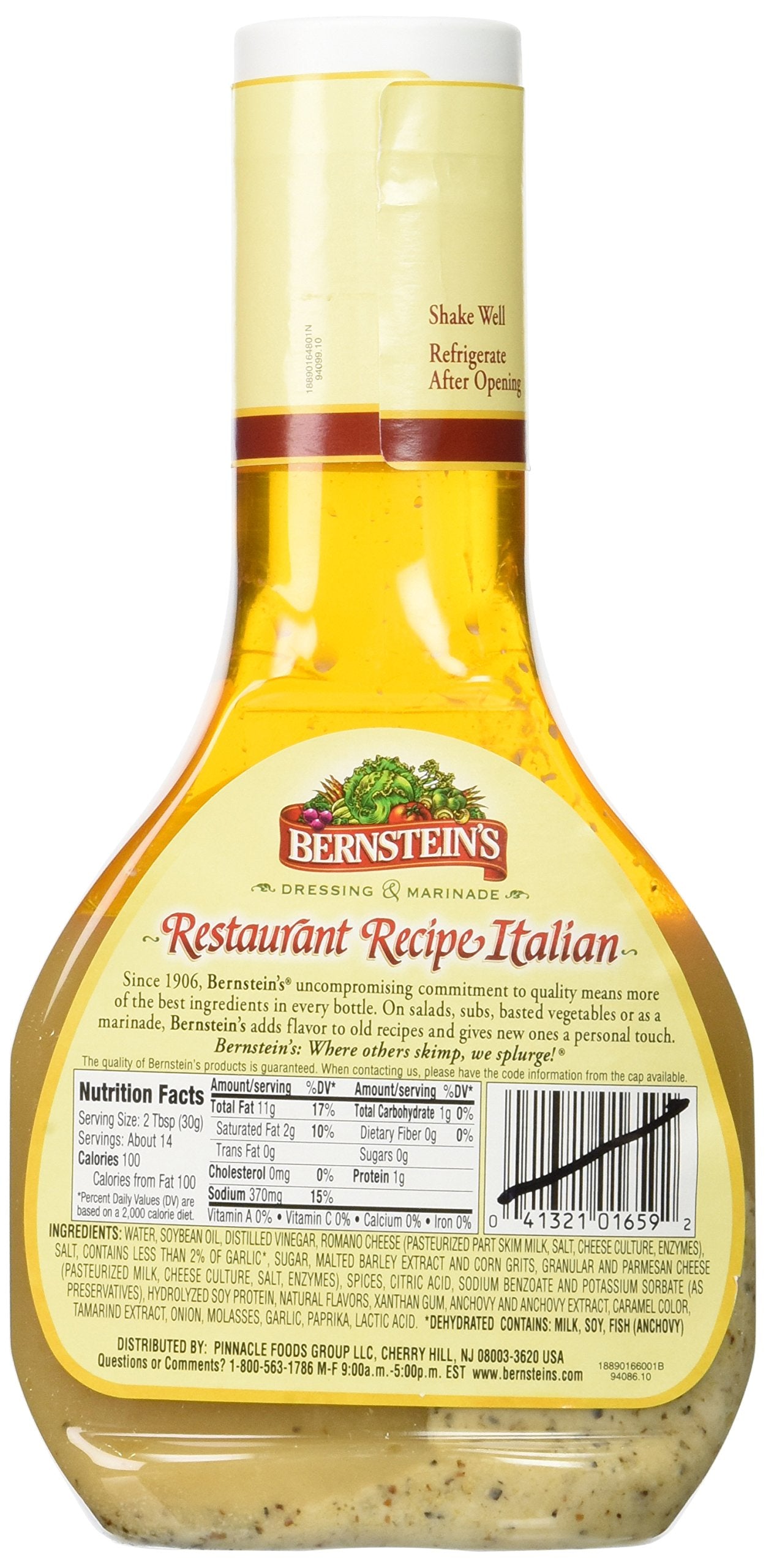 Bernstein's Restaurant Recipe Italian Dressing, 14 Fl Oz (Pack of 3)