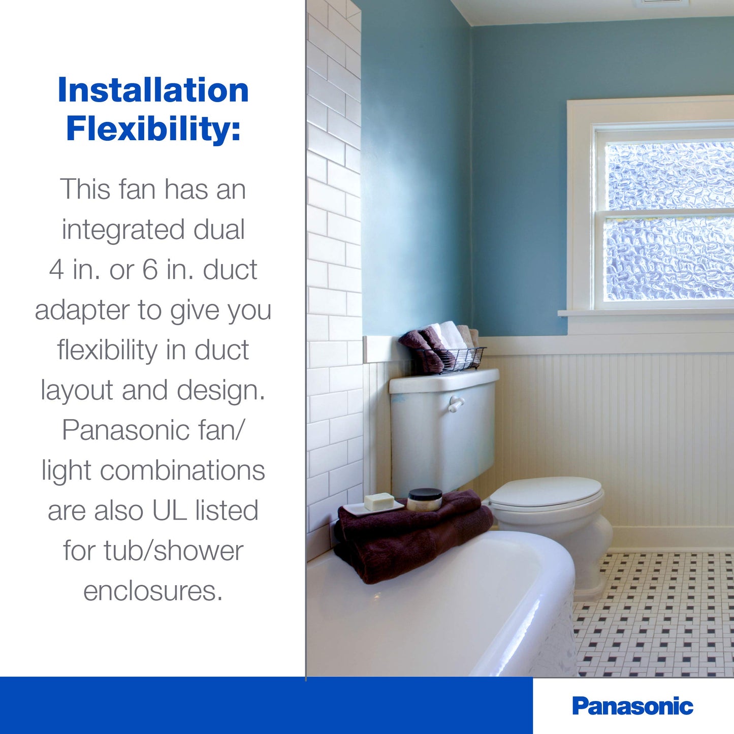 Panasonic Whisperrecessed Ceiling Mount Bathroom Exhaust Fan With Dimmable Led Light, 80 Cfm, Fv-08Vre2