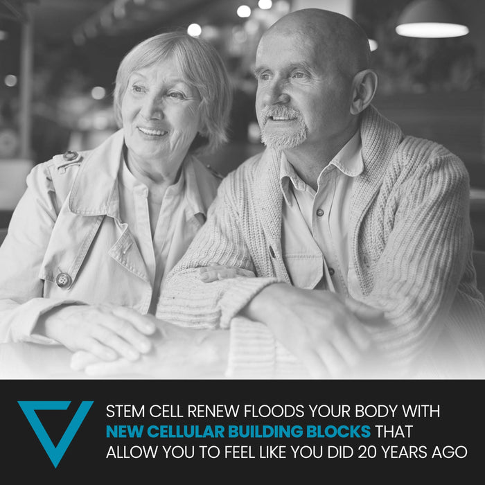 Stem Cell Renew | Boost Your Natural Supply of Stem Cells to Strengthen Mental Sharpness, Help Slow Signs of Aging and Restore Youthful Energy - Created by NASA Scientist | 1-Month Supply (60 count)
