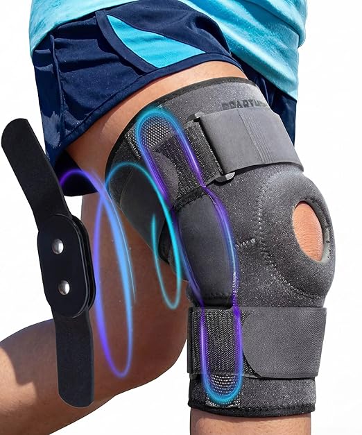 Sparthos Knee Brace - Heavy-Duty Hinged Support for ACL, MCL, Meniscus Tear, Arthritis, Tendonitis Pain - Open Patella - ...