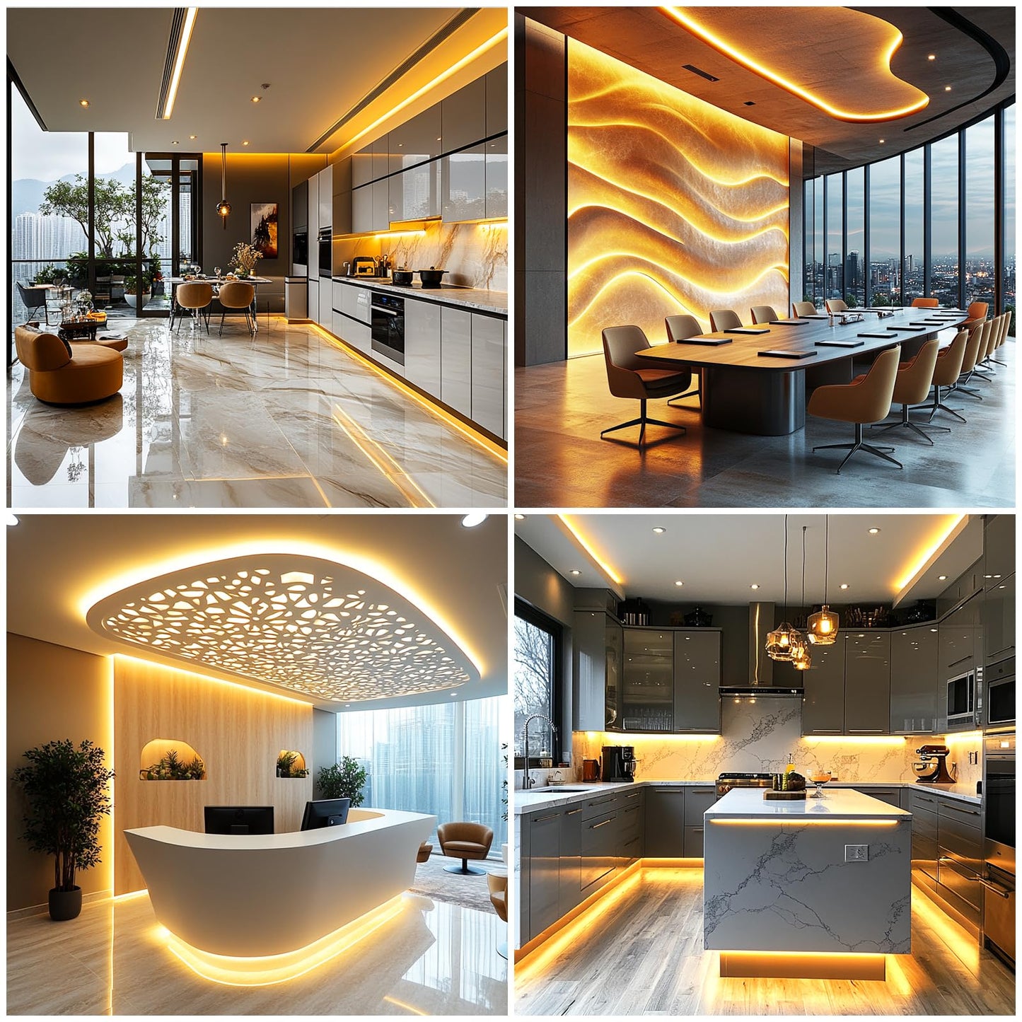 Led Strip Lights 24V Cob Led Warm 3000K Super Bright Led Strip 16.4Ft 5M Dotless High Density Cuttable Flexible For Home Diy Cob Led Commercial Lighting Projects (Power Supply & Dimmer Not Included)