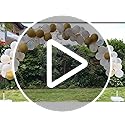 Chamvis Balloon Arch Kit, 9FT Height & 10FT Width Adjustable Balloon Arch Stand Frame Garland Stand: Wedding Baby Shower B...