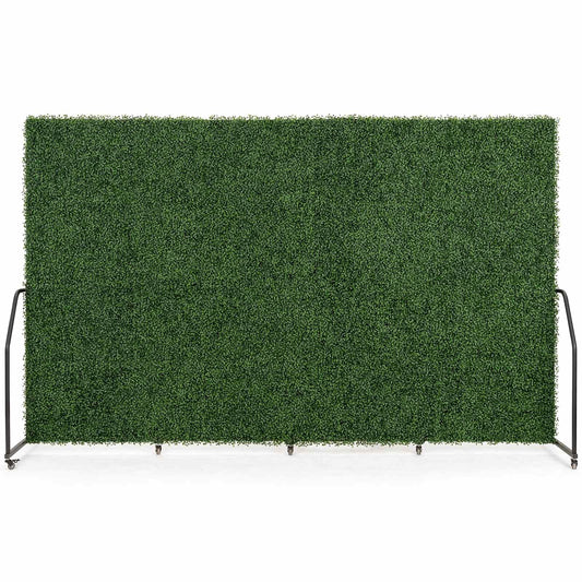 Artigwall 5 Panel Boxwood Backdrop, Room Divider with Artificial Hedge, Foldable Freestanding Privacy Screen, Faux Greenery Wall Partition for Home Office, Indoor & Outdoor Decorative Screen