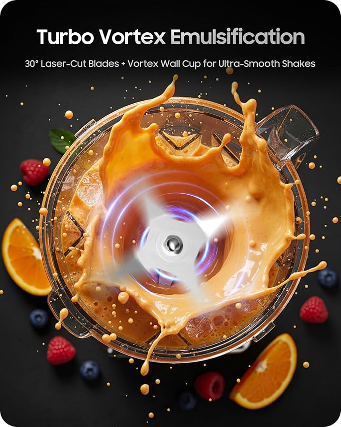 Vacuum Blender, 35000RPM Commercial & Household Professional Blender for Smoothies, 56oz Tritan Cup, Nut Milk, Fresh Juice, Baby Food, Protein Shakes, with Self Clean, Dishwasher Safe, Quiet Shield