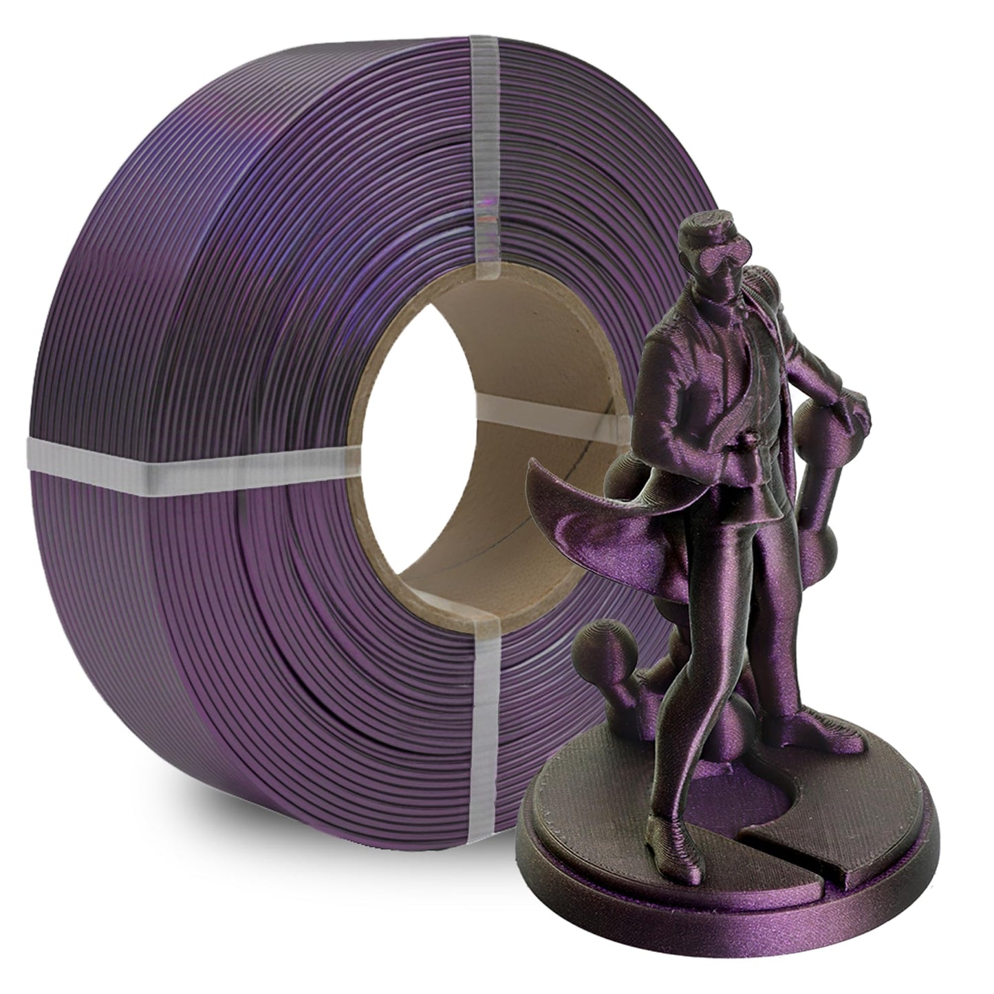 Polymaker Panchroma Refill Spool Starlight Nebula PLA 3D Printing Filament Refill, Compatible with All Reusable Spools and All M