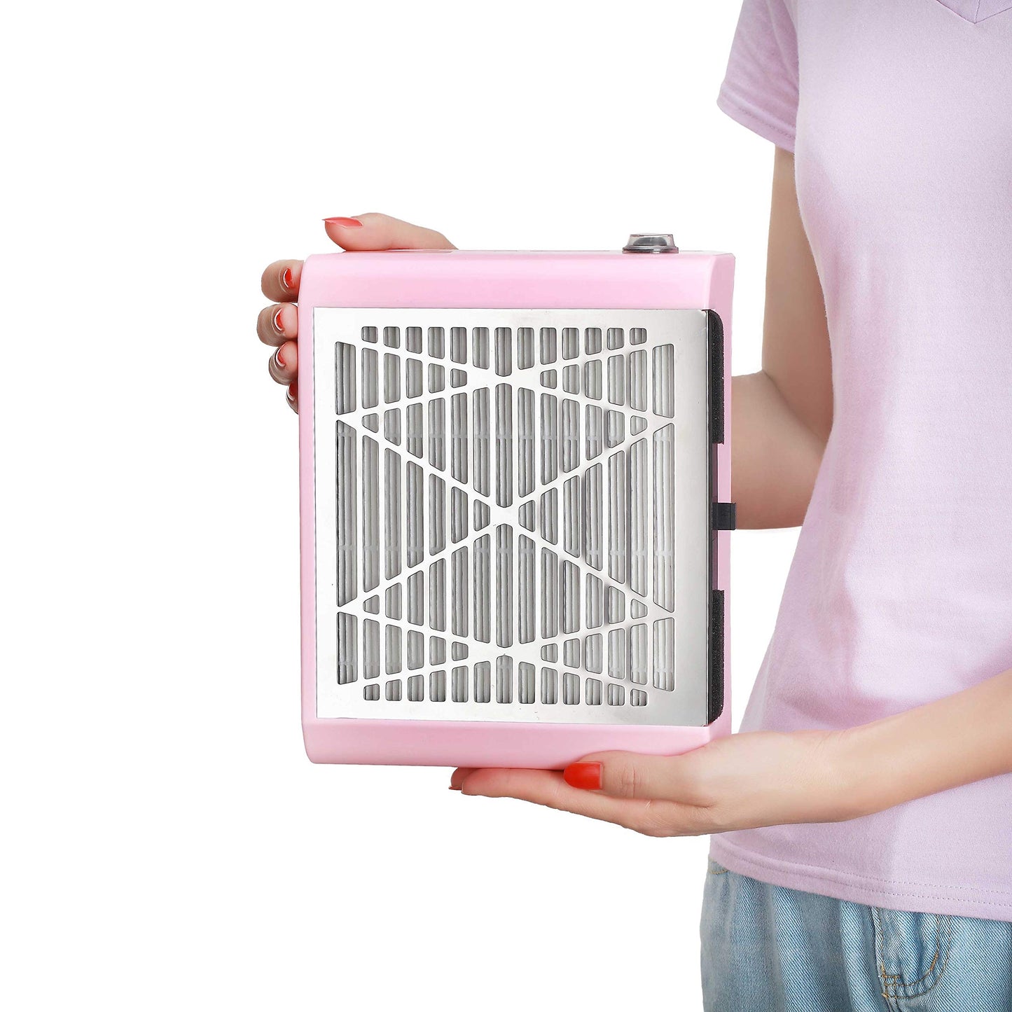 Miss Sweet Electric Nail dust Collector for Manicure (Pink)