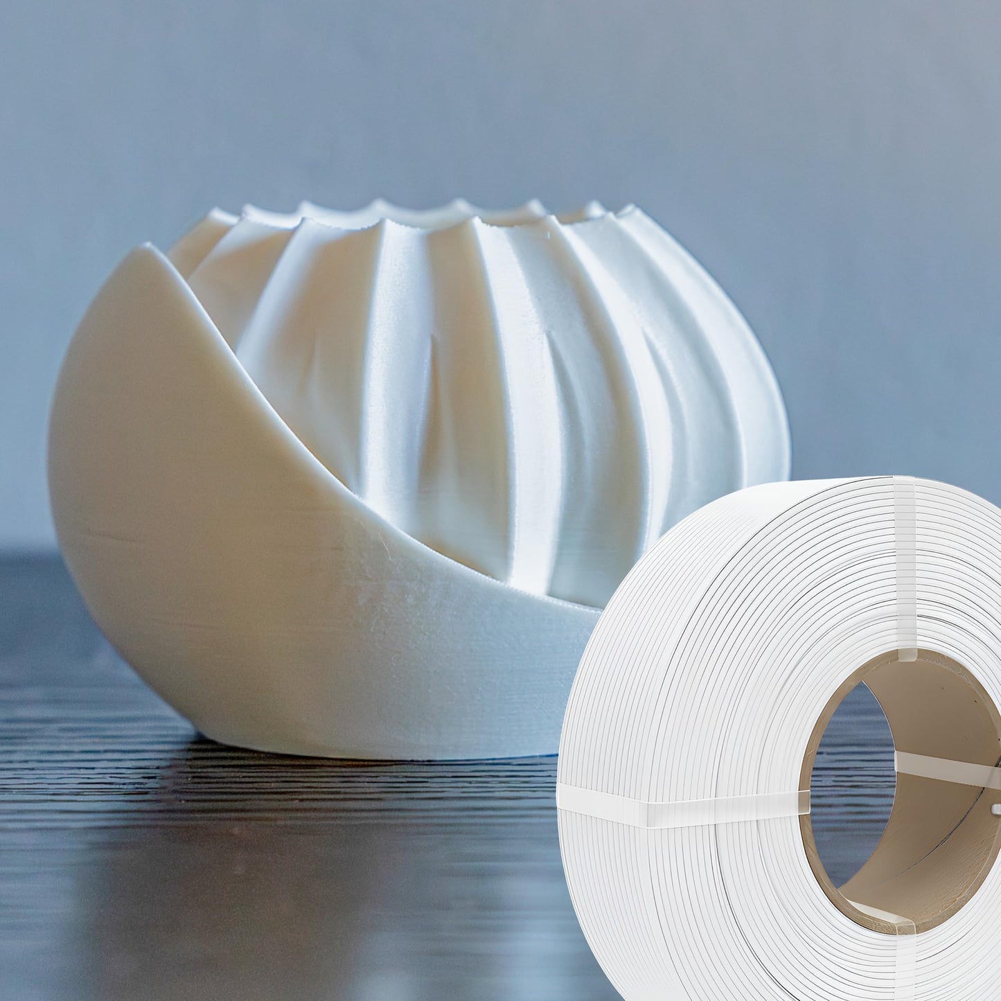 Polymaker Panchroma Refill Spool Matte Cotton White PLA 3D Printing Filament Refill, Compatible with All Reusable Spools and All Major FDM 3D Printers, Tangle-Free, Vibrant Colors, 1.75mm 1kg
