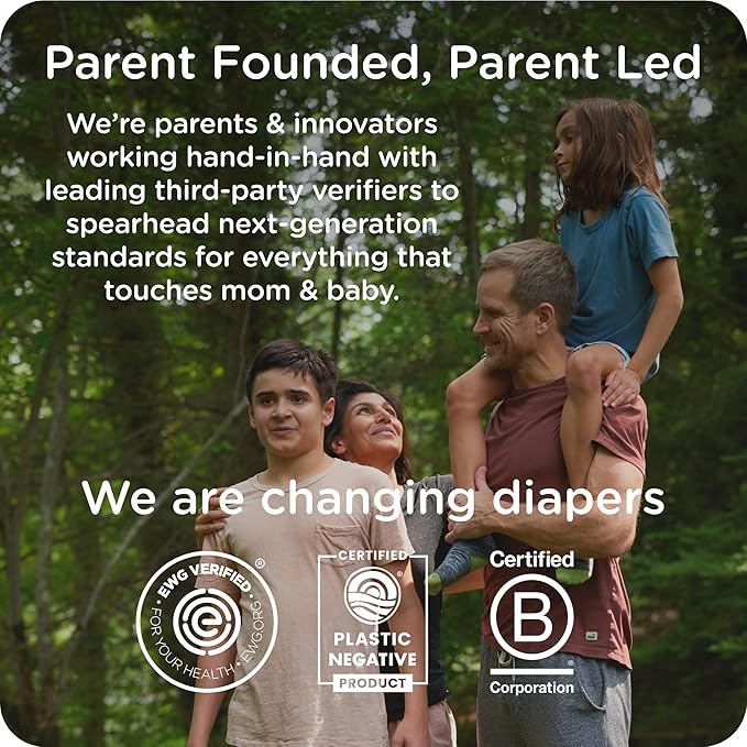 Our Diapers | EWG Verified Safe & Plant-Based Diapers | Leak Protection | Soft Organic Cotton Shell | Chlorine-Free Diaper for Sensitive Skin | Size Newborn (<10 lbs) 192 Count