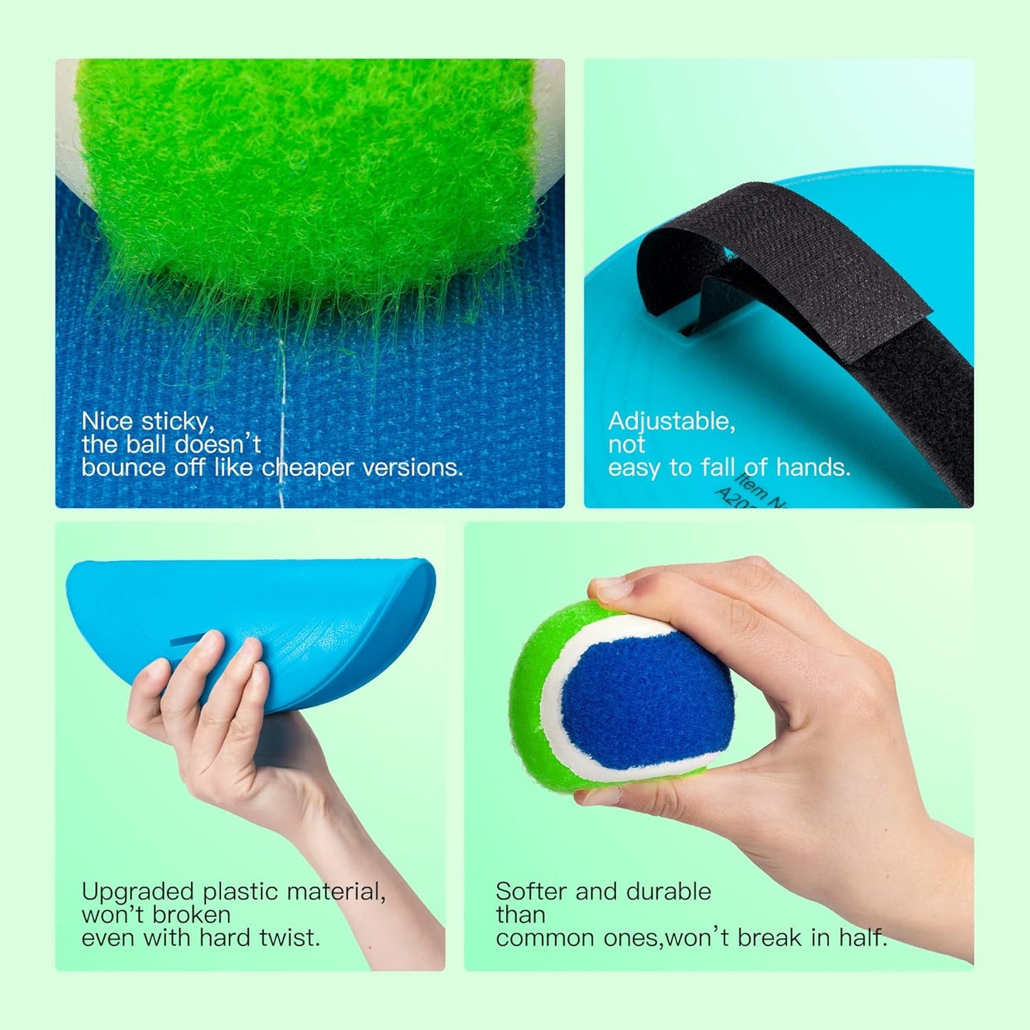 EVERICH Upgraded Toss and Catch Ball Game Set, Outdoor Games for Kids Toys, Stocking Stuffers for Family Games, Beach Pool Yard Outside Toys for Boys Girls 3 4 5 6 7 8-12 Years Old