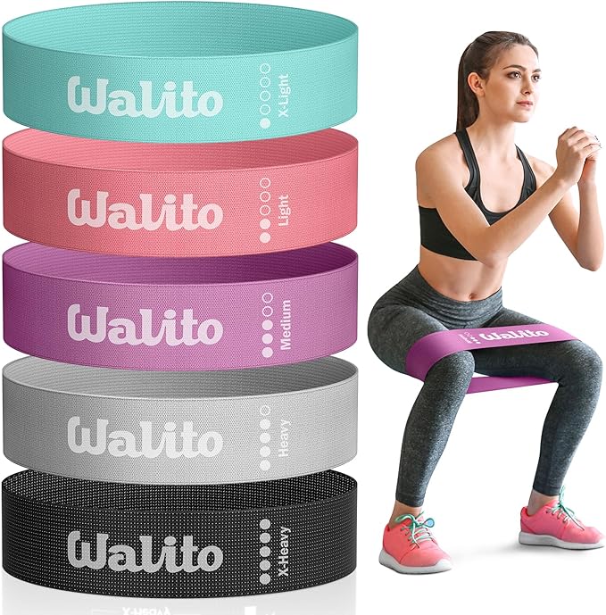 Fabric Resistance Bands for Working Out - Booty Bands for Legs -Glutes Training for Women and Men - Exercise Bands for Squ...