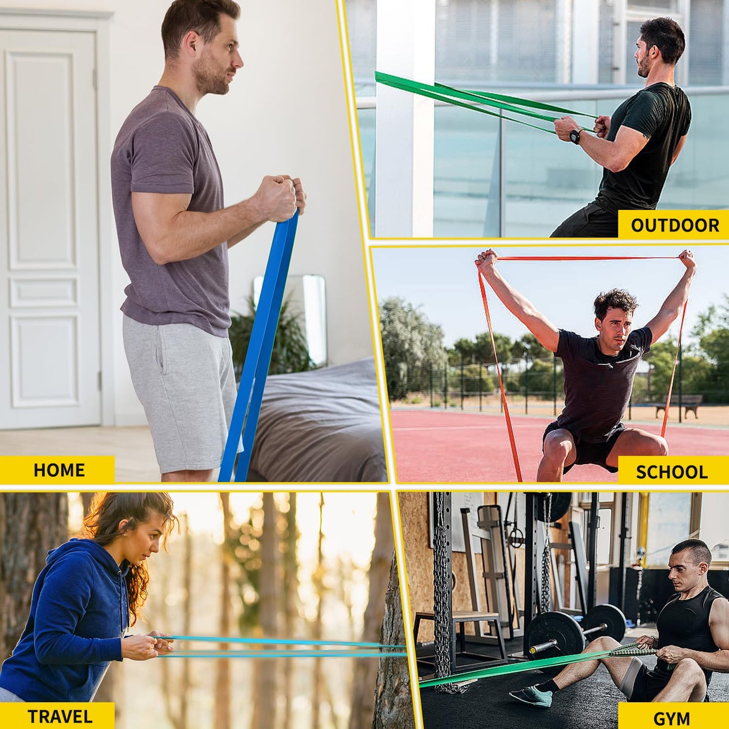 Pull Up Bands, Resistance Bands, Pull Up Assistance Band Exercise Bands for Men & Women Working Out, Body Stretching, Physical Therapy, Muscle Training - Dark Blue