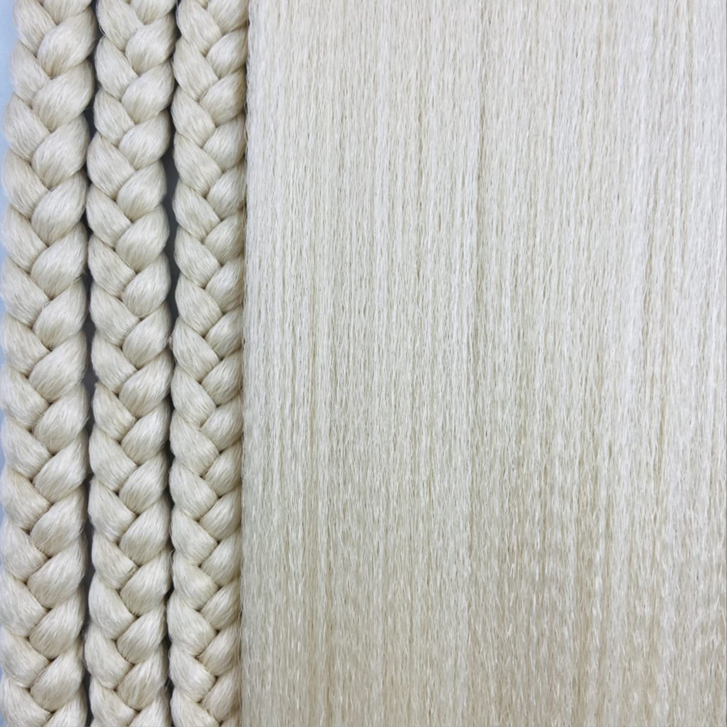 Platinum Blonde White Braiding Hair Prestretched Gyal Ghana Braiding Hair Braid in Hair