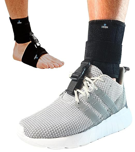 Dosh AFO Foot Drop Brace - Drop Foot Brace for Walking - AFO - Unisex (Black)
