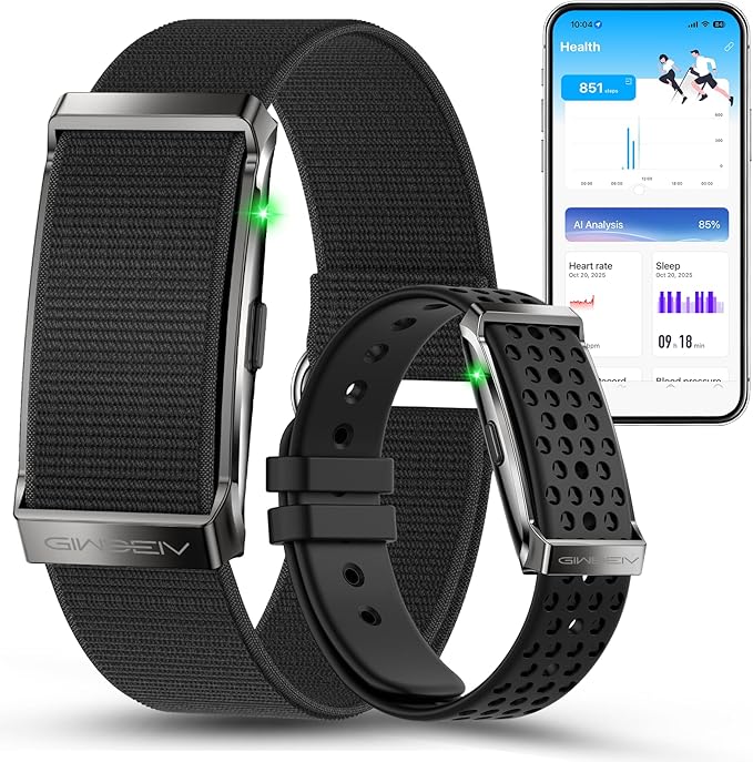 Giwbeiv Smart Bracelet for Men Women,24/7 Activity & Fitness Trackers Band,Sleep Tracking/Heart Rate/Blood Pressure/ SpO2/...